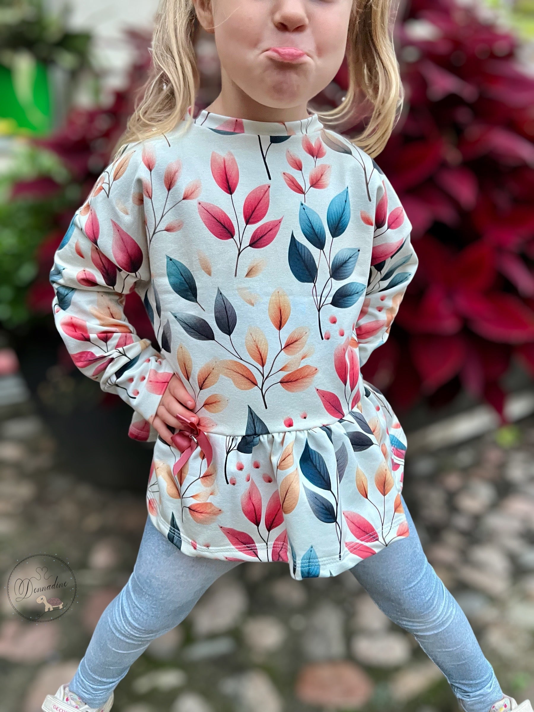 Herbst Blätter auf Creme